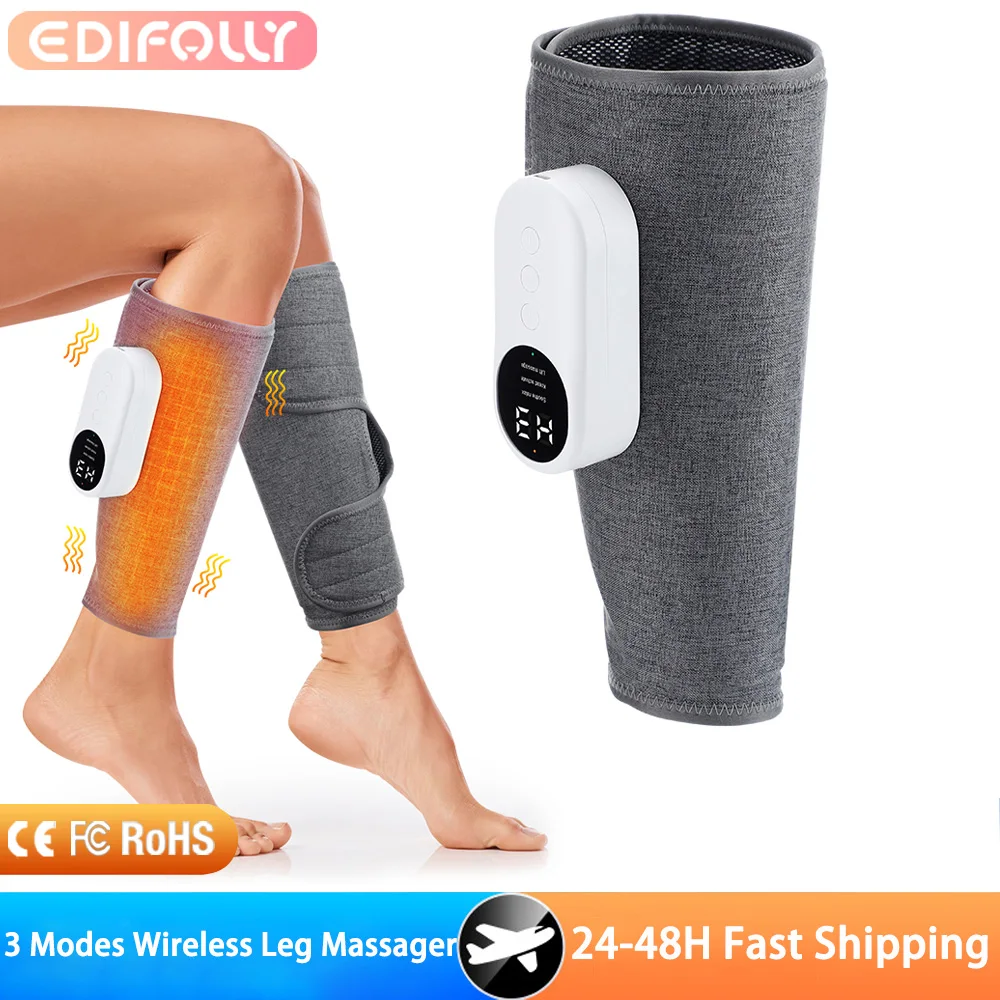 

Electric Leg Calf Massager Air Pressure Massage Hot Compress Airbag Vibration Muscle Pain Relief Recharge Body Care Arm Massager