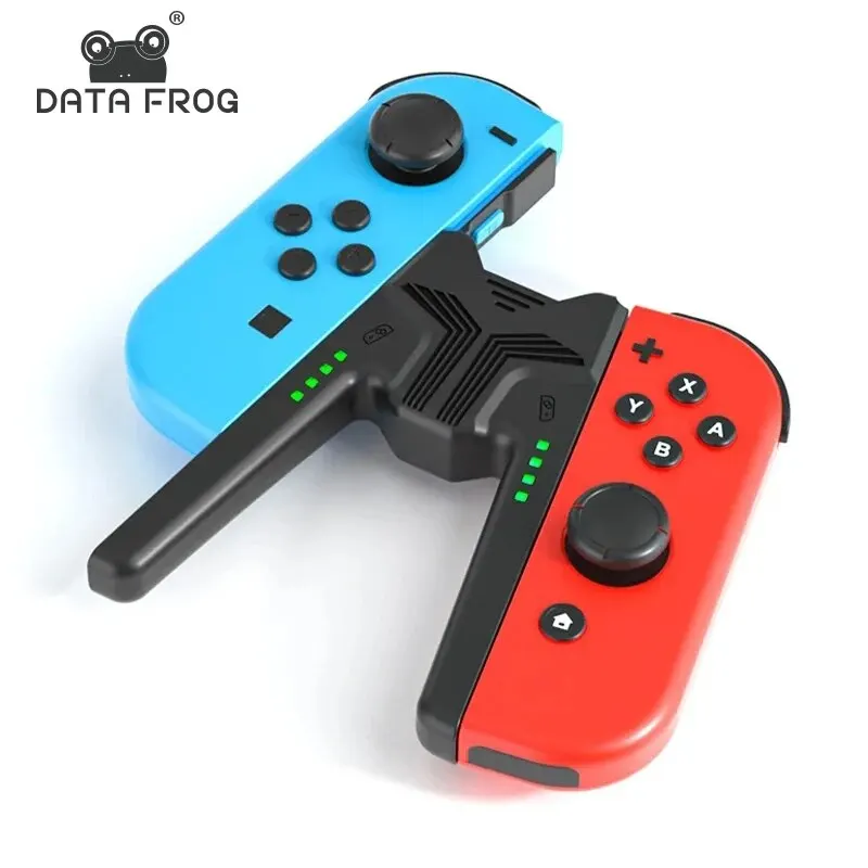 قبضة شحن ضفدع بيانات لحامل Joycon لشاحن وحدة تحكم مفتاح ninto لjon Con ninto Switch Oled الملحقات