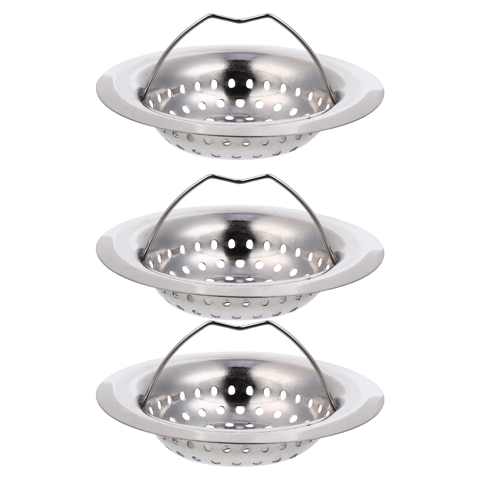 3 قطعة حوض الفولاذ المقاوم للصدأ تصفية شبكة المطبخ الحمام استنزاف مصفاة الماسك للشعر النفايات الحطام مصفاة حوض المنزل