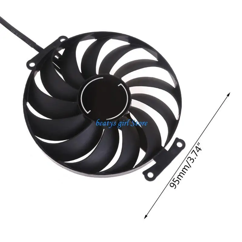 C7AB 1PC 95mm/3.74in T129215SU VGA 팬 3050 3060 PHOENIX ITX 그래픽 카드 냉각 팬 6PIN 12V 0.5A