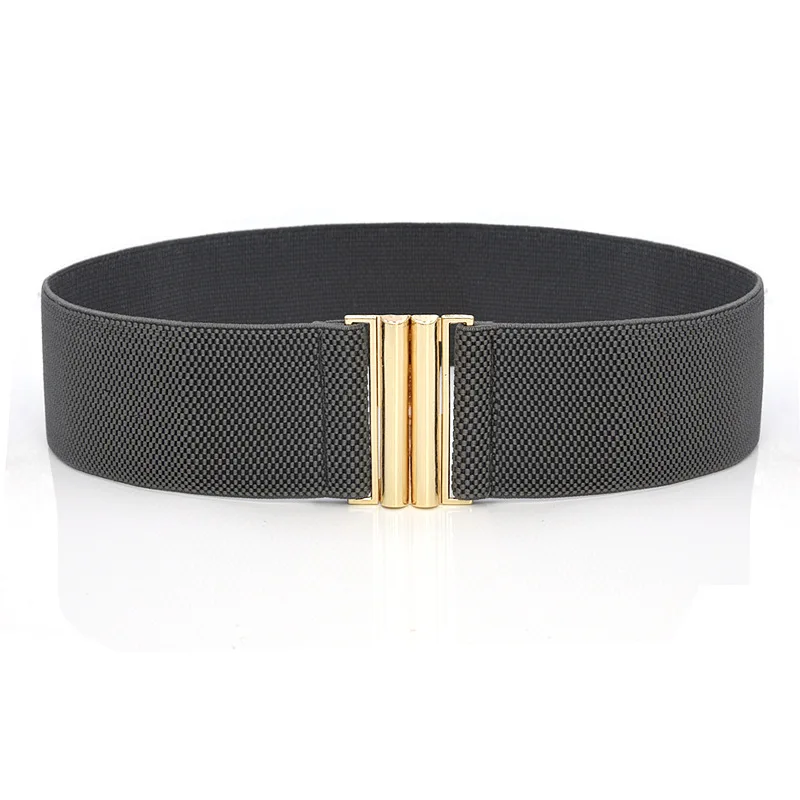 Four Seasons Casual Ladies' Elasticated Stretch Waist Band with Dress Fashion Rubber Belt New Decorative Belt Belts for Women