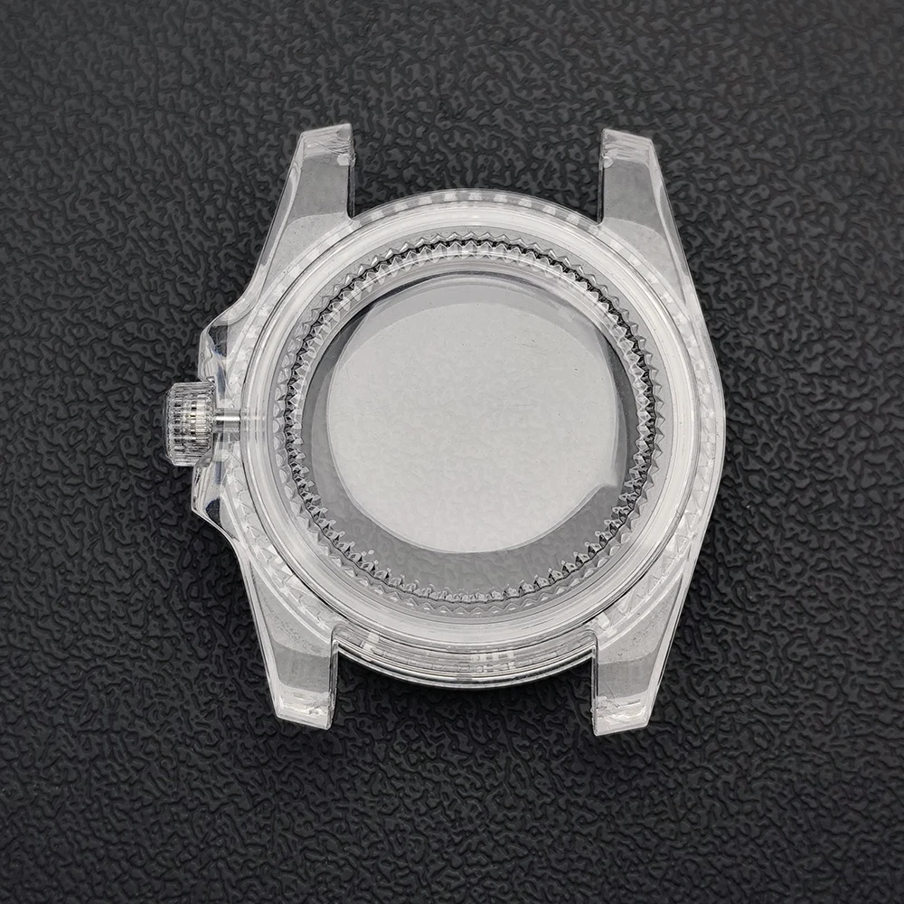NH35 GMT 40,5mm Uhrengehäuse Herren Transparentes Gehäuse Passend für NH34 NH35 NH38 Uhrwerk Uhrenbox 20mm Uhrenarmband Uhrenzubehör – Detail 9