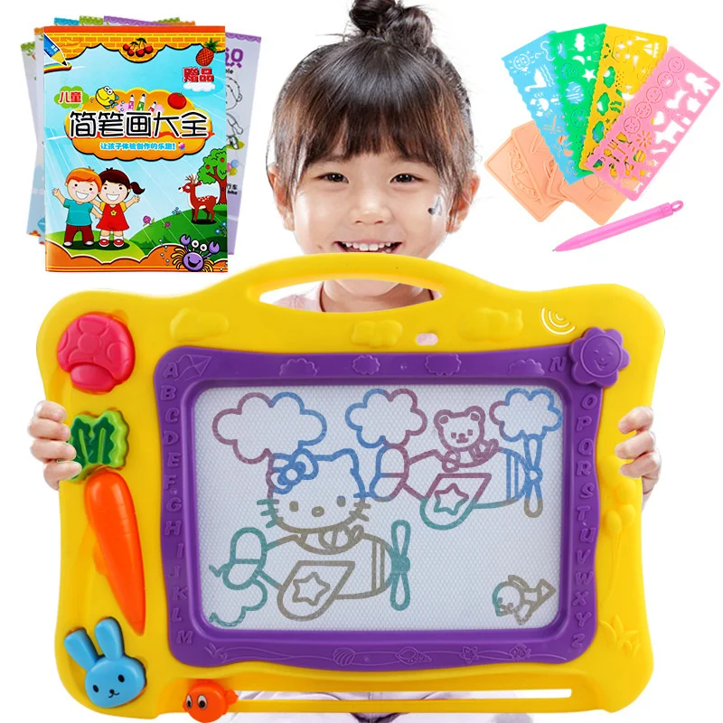 Children aged 1-6 years old, magnetic colored drawing board, large size writing board, baby blackboard, baby educational toys