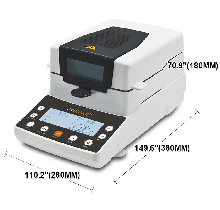 

110g /0.005g 5mg Halogen Moisture Analyzer,HBM Sensor,High Sensitivity,XY-105MW