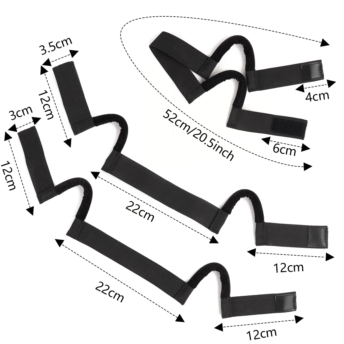 3 قطعة/1 قطعة وصل حديثًا شريط شعر مستعار مريح من الدانتيل - قابل للتعديل، حماية للأذن، عرض 3 سم، أسود، لأمن حافة الشعر المستعار