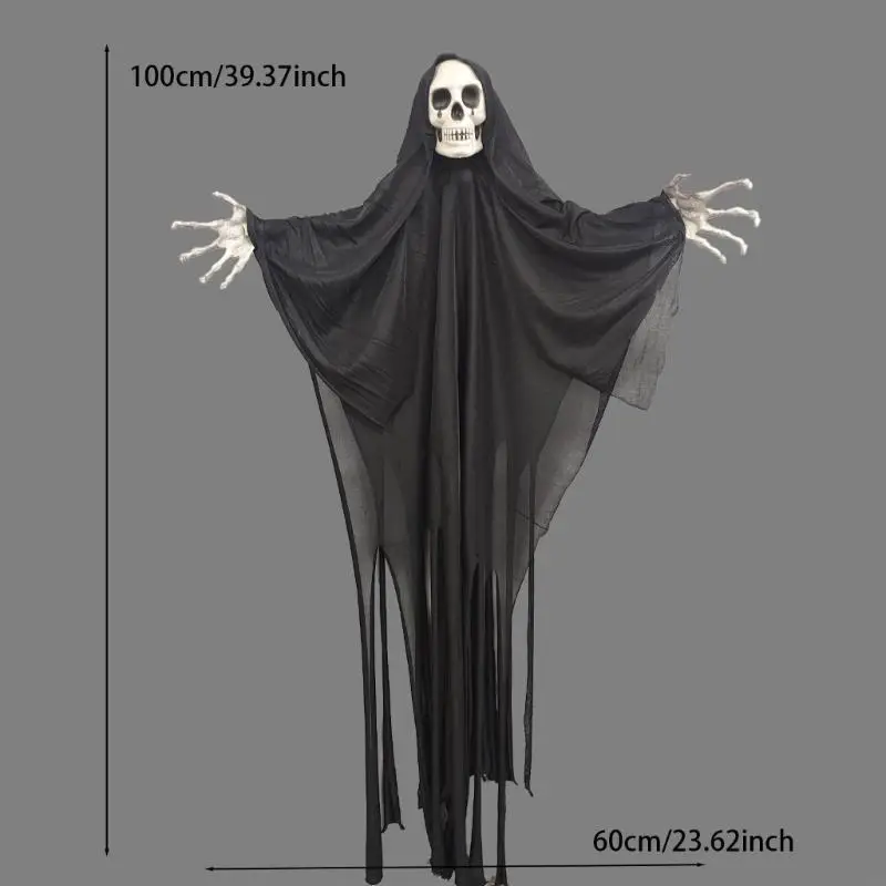 Halloweens Spirit Doll Trang trí mắt bắt đầu sọ Hình dạng trang trí trang trí đáng sợ lễ hội tôn tạo cho Y4QC ngoài trời