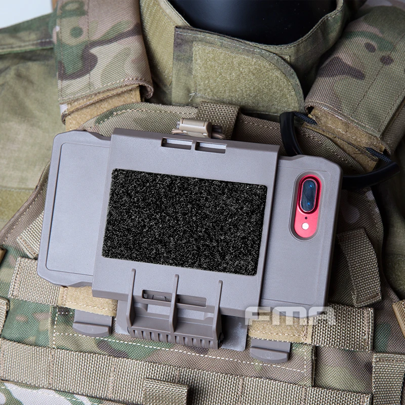 FMA Outdoors Vest System Chest-mounted Mobile Phone Case for Iphone 7/8 Plus Case TB1320