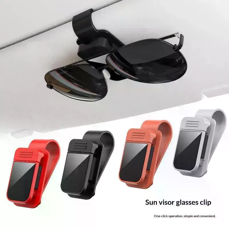Car Visor Sunglasses With 180 Degree Rotation Non Slip Clip For Drivers