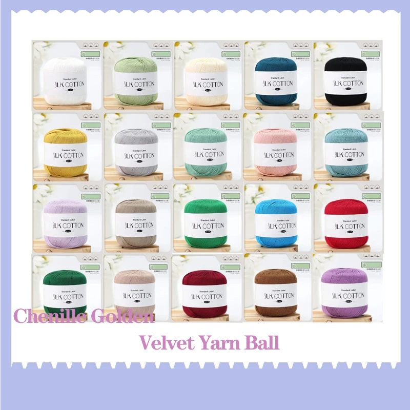 

50g/PC Silk Lace Cotton Milk Crochet Yarn Baby Hand-Knitted Warm Soft Knitting Thread for Hand Knitting Supplies Cross Stitch