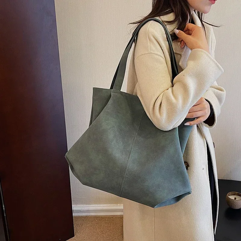 Zipper New Shoulder Bags Solid 2024 Hot Sale Bags for Women Pu Casual Tote Fashion SewingThread Handbag Bolsas De Hombro