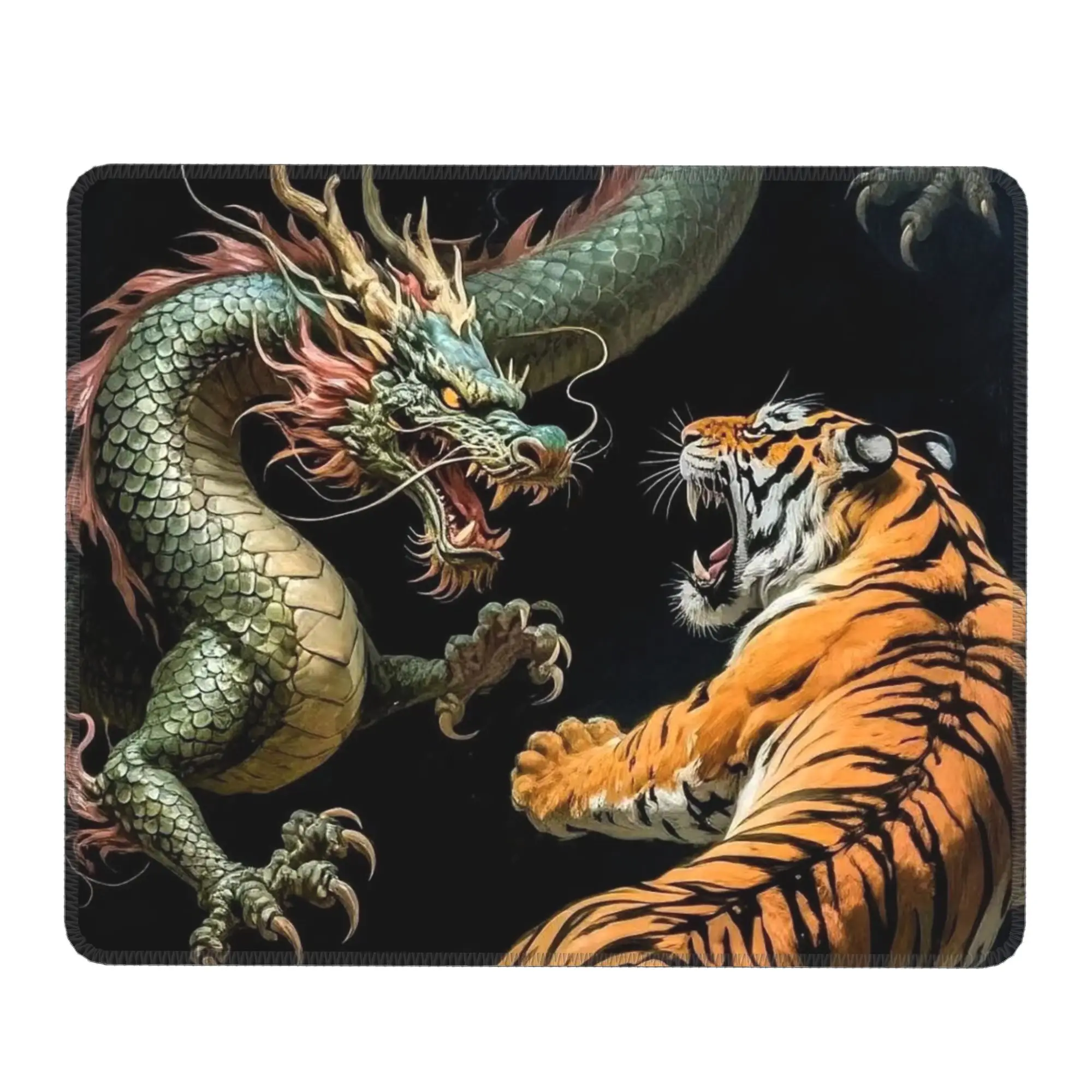 Domineering Dragon And Tiger Pattern Mouse Pad Computer Keyboard Mouse Mat Gamer PC Laptop Desk Mat Office Table Mats