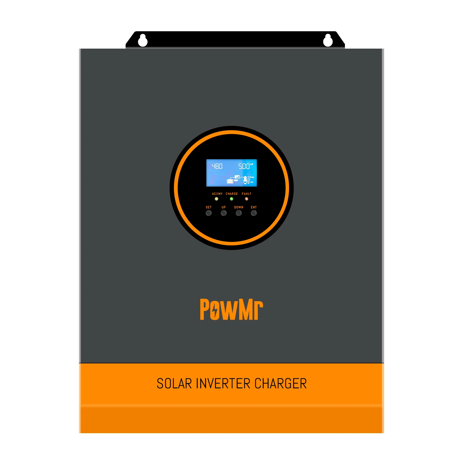 Inversor solar monofásico MPPT PowMr, 3KW 24VDC, 110 120V CA, para fora do sistema solar da grade