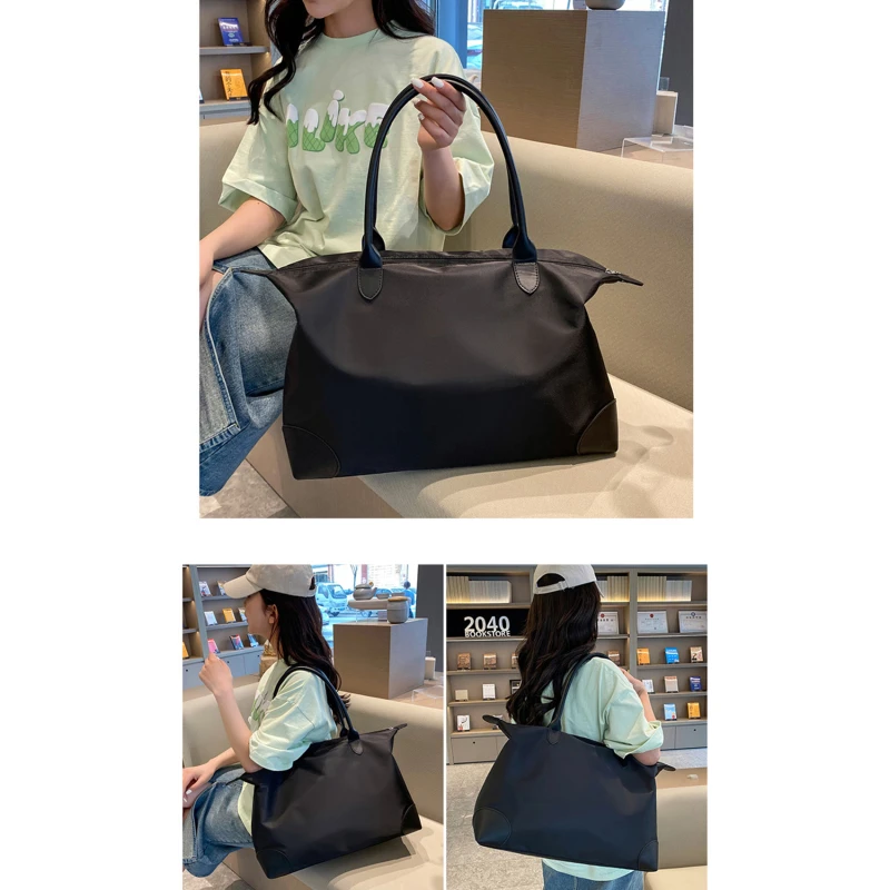 Waterproof Oxford Big Tote Bag for Women Fashion Simple Large Package Shopping Lady Handbag Leisure Woman Shoulder Bag