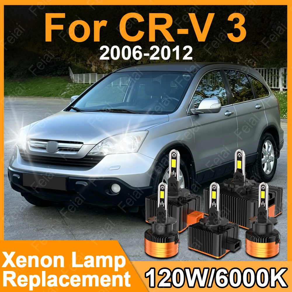 Low Beam Headlight LED Lights Bulb For Honda CR-V MK3 CRV 3 Accessories CRV 3rd Gen Headlights 2006 2007 2008 2009 2010 20112012