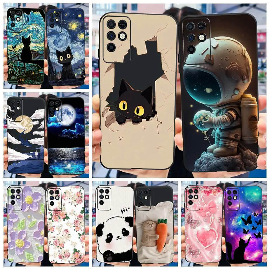 For Infinix Note 10 Case X693 Cute Painted Cover Soft Silicone Phone Case For Infinix Note 10 Pro NFC Note10 Pro X695 X695D Bags