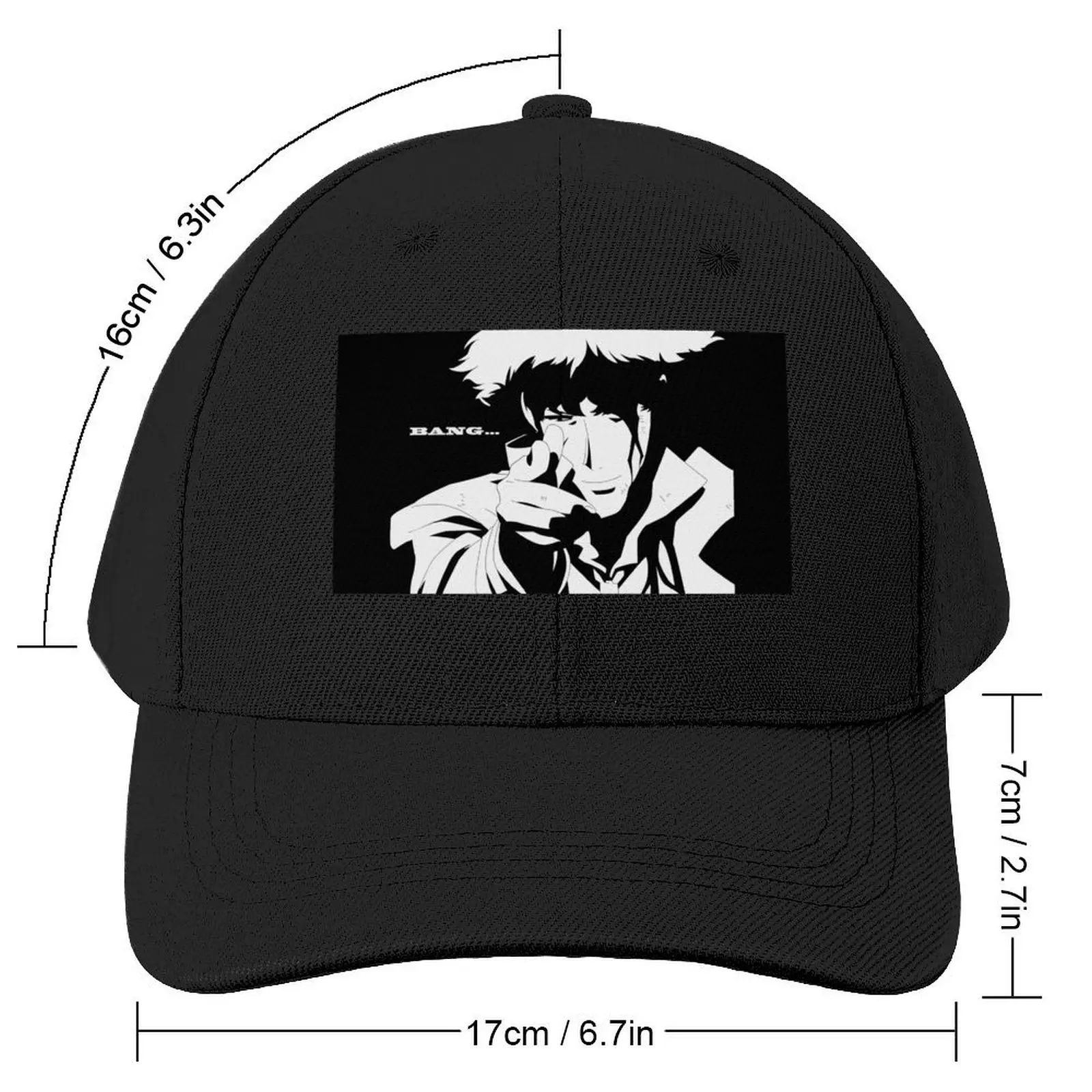 cowboy bepop spike siegel Baseball Cap Big Size Hat Hat Man For The Sun Brand Man cap Fishing cap Boy Child Women's