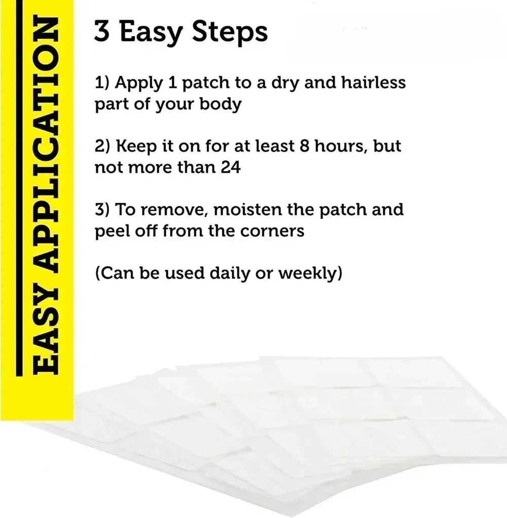 B12 Awake Transdermal Patches With Plant-based Ingredients, Infused With , B12, And Green Tea Extract 30 Patches