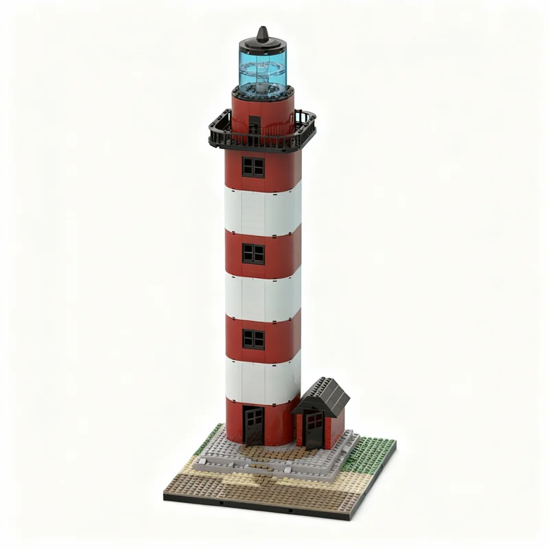 

599pcs MOC Modular Lighthouse Streetscape Model Building Blocks Construction Toy Christmas Gifts DIY Creative Idea Education