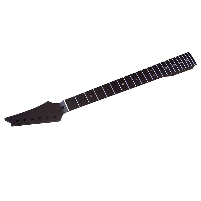 electric-guitar-neck-wenge-wood-6-string-22-fret-color-shell-dot-mark-matte-57cm-heel-width-diy-guitar-modify-accessory