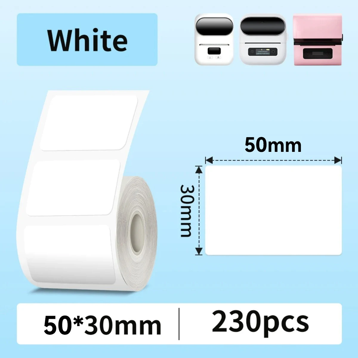 Kitchen Roll Paper Labels Thermal Paper Stickers Waterproof Compatible With M110/M120/M220 For Foods Logo Barcode Address labels