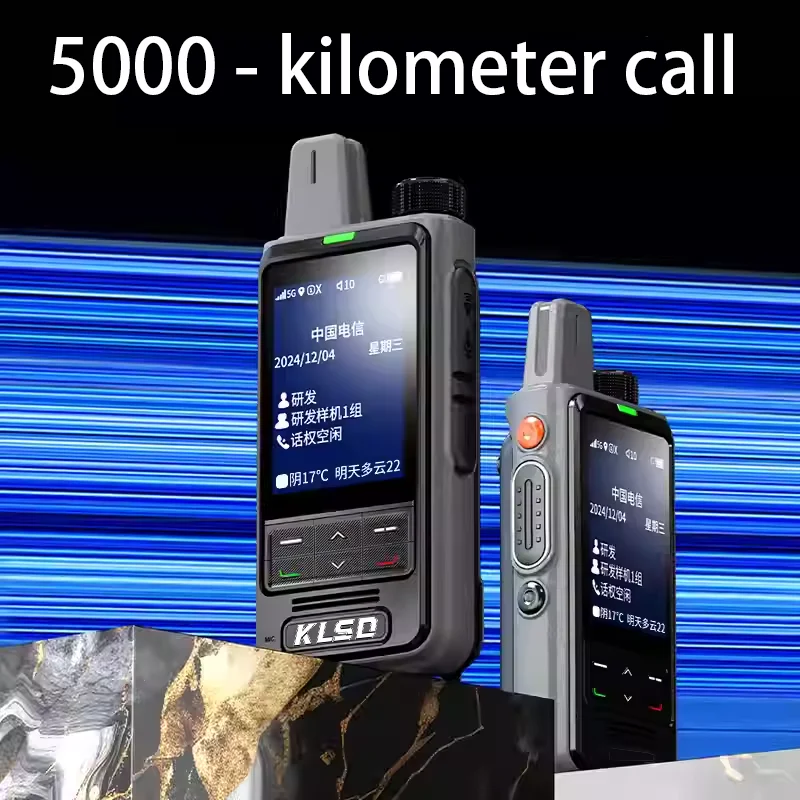 4G POC GPS Walkie Talkie Lightweight Slim Design 5000km Long Digital Two-Way for Radio for Outdoor Sports