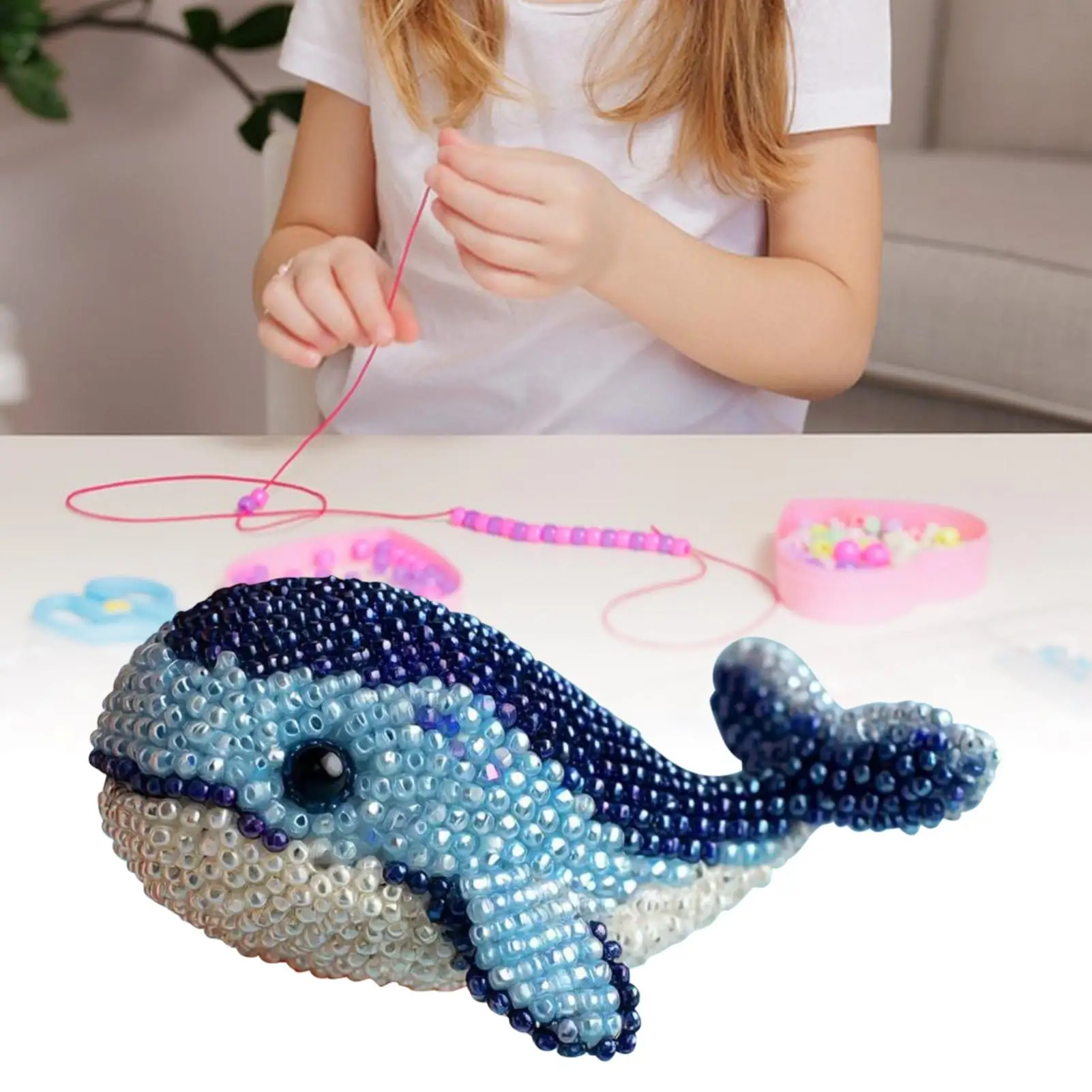Kralenborduurpakket Zeedieren Kralenwerkknutselset voor beginners Handwerkactiviteiten Kralenwerkkunstset voor gezinskinderen