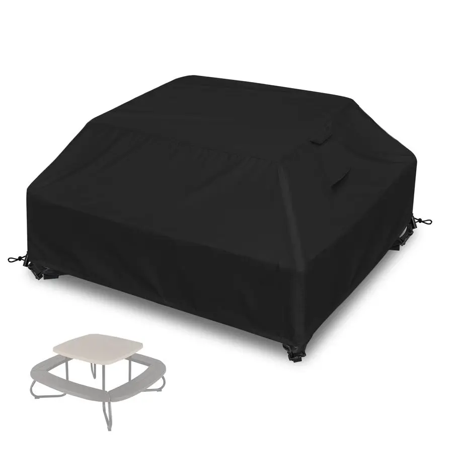 

Чехол для стола для пикника на 8 человек, для детского уличного стола и стульев, водонепроницаемый, пыленепроницаемый, устойчивый к УФ-излучению.