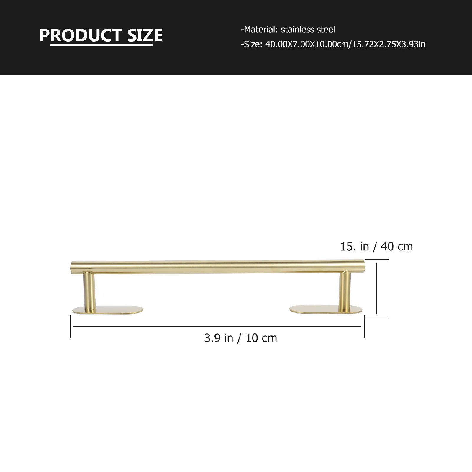 Stainless Steel Bathroom Towel Rack Bar No Drilling Required Mount Inside Cabinet Kitchen Towel Holder Organizer