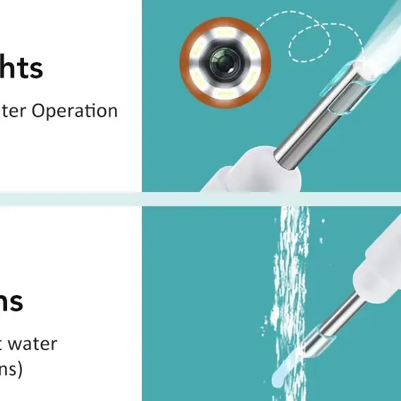 

Visual Ear Cleaner With Camera 6 LED Lights 4.2mm Lens Ear Wax Removal Tool ​500W Pixel Camera Take Video 500W HD Earpick Gifts