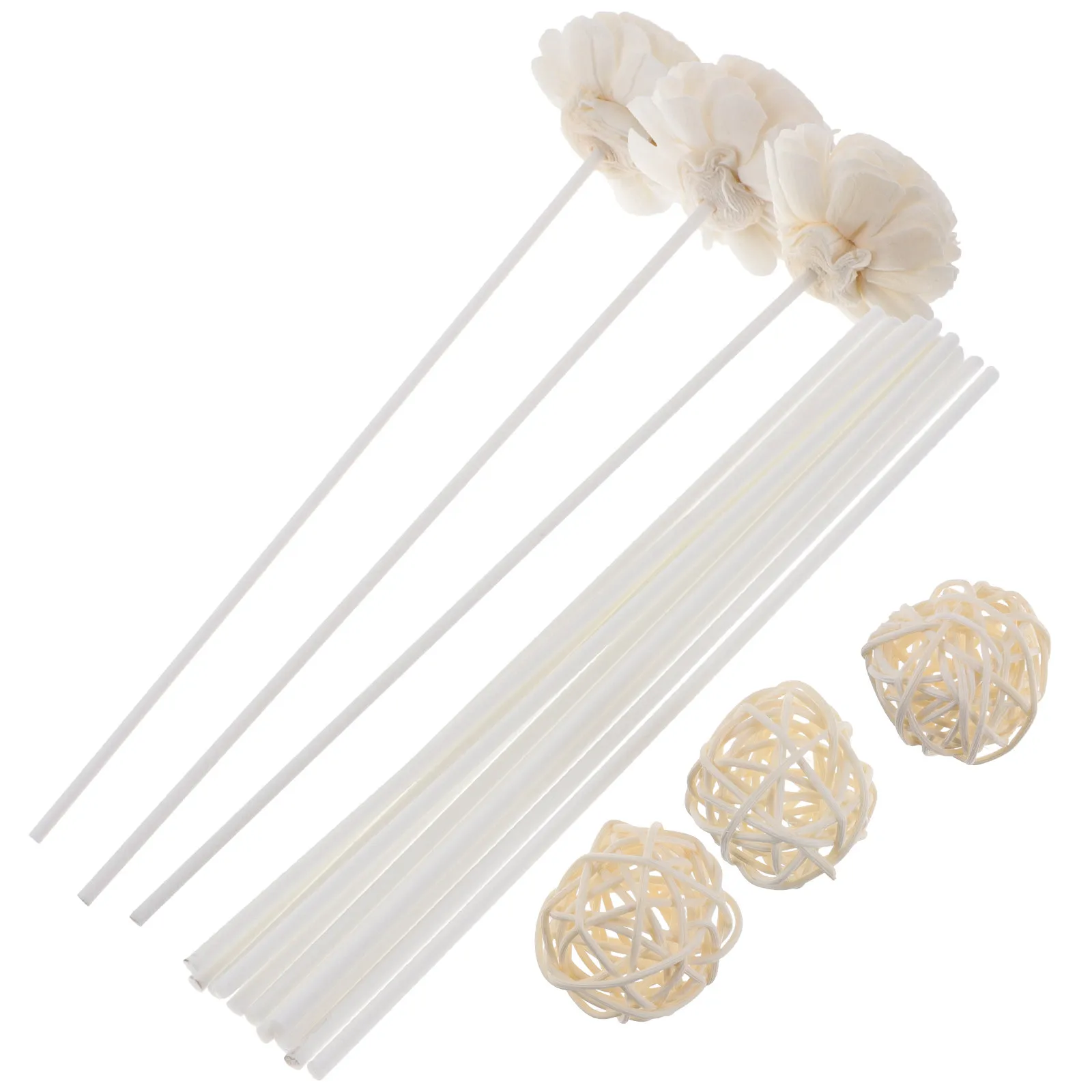 Reed Diffuser Scented Wooden Diffuser Sticks Set Perfect for Home Office Aromatherapy Accessories Replacement Rattan Aroma Reeds