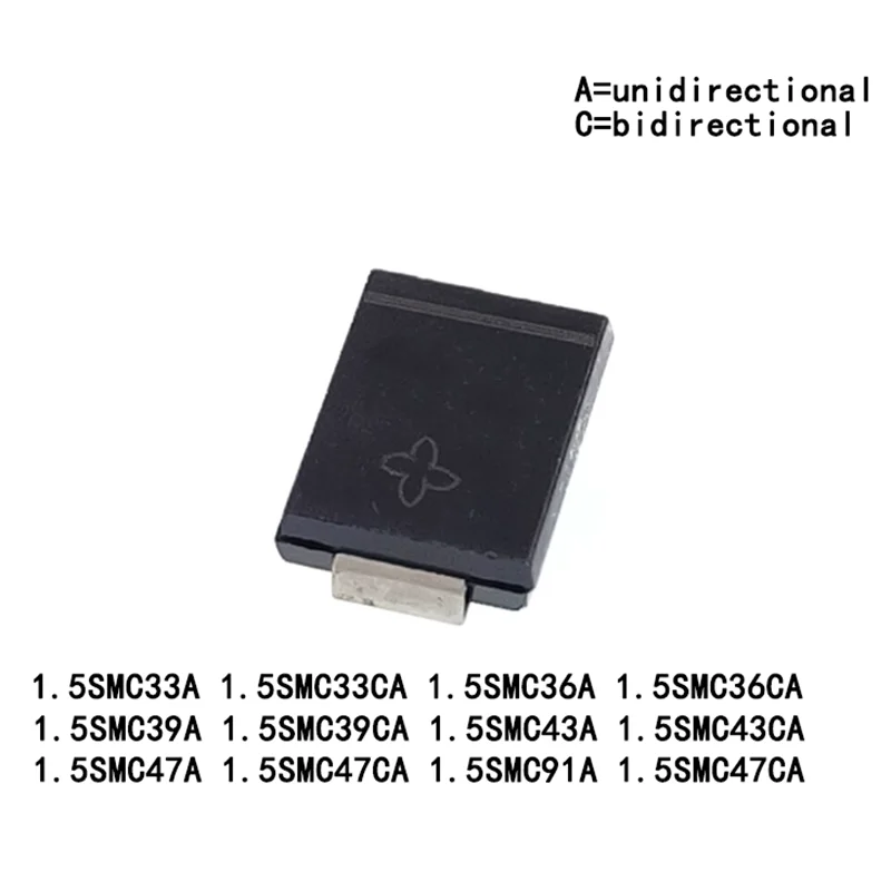 10PCS 1.5SMC33A 36A…