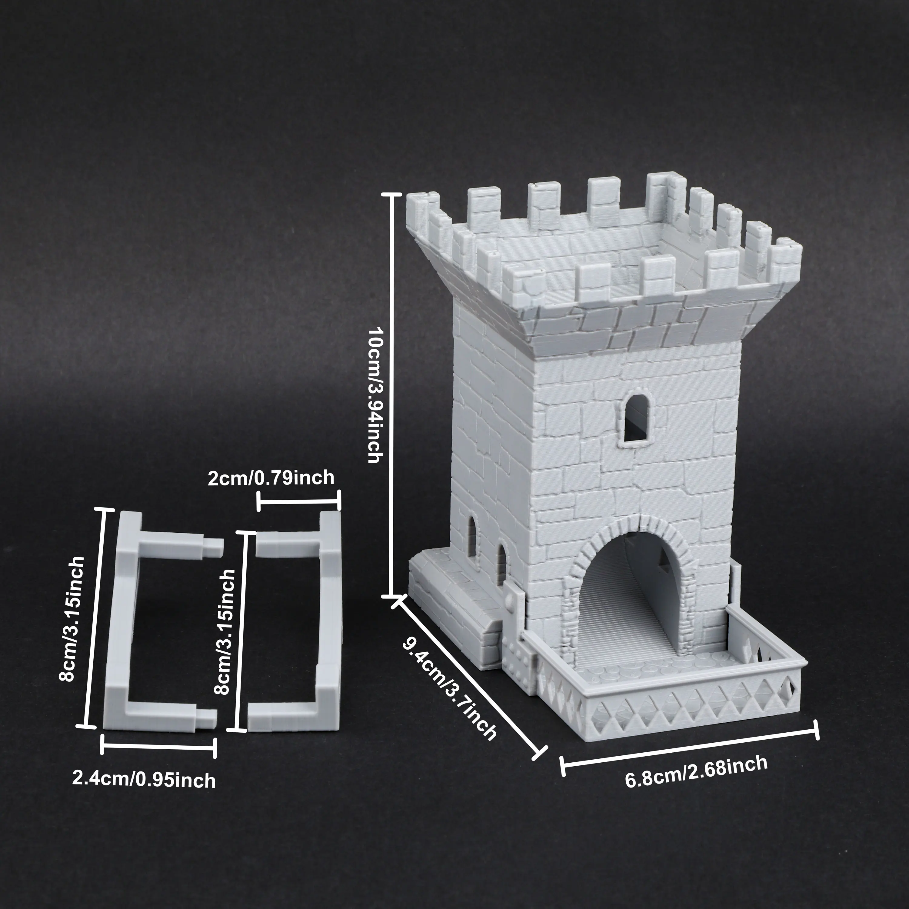Screen Hooks Dice Tower - Tabletop Game Decor, Great Christmas & Halloween Accessory for RPG Tabletop, Collectors' Choice