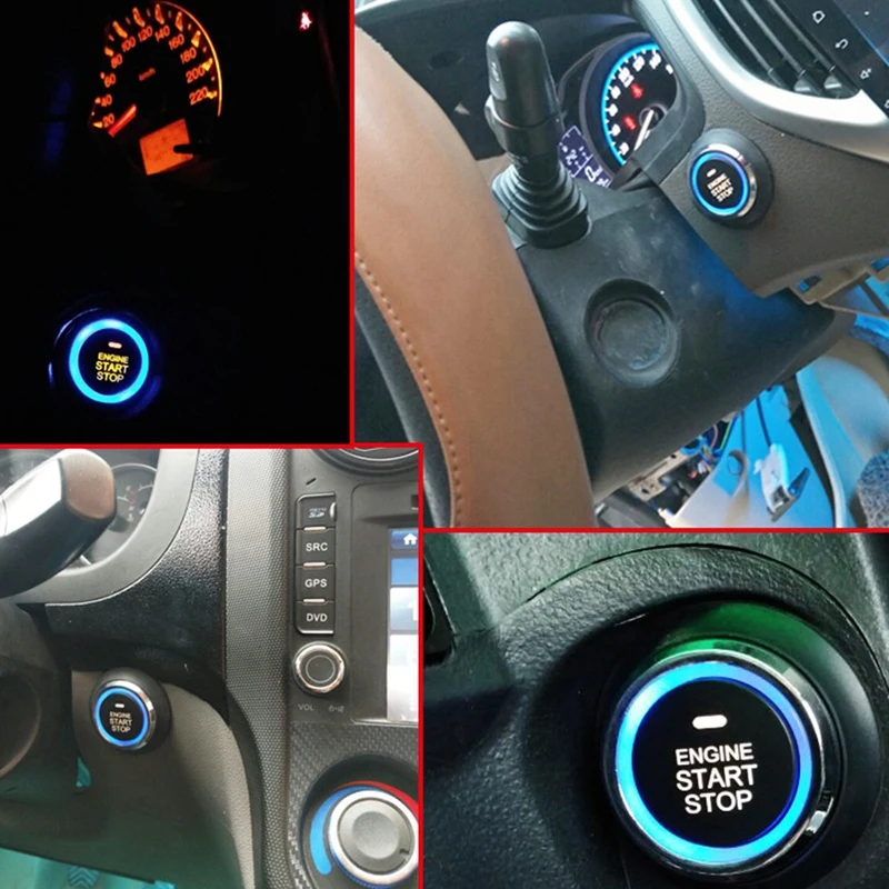 Car Engine One-Key Start-Stop Button System PKE Keyless Entry System Car Anti-Theft Alarm System Car Ignition System