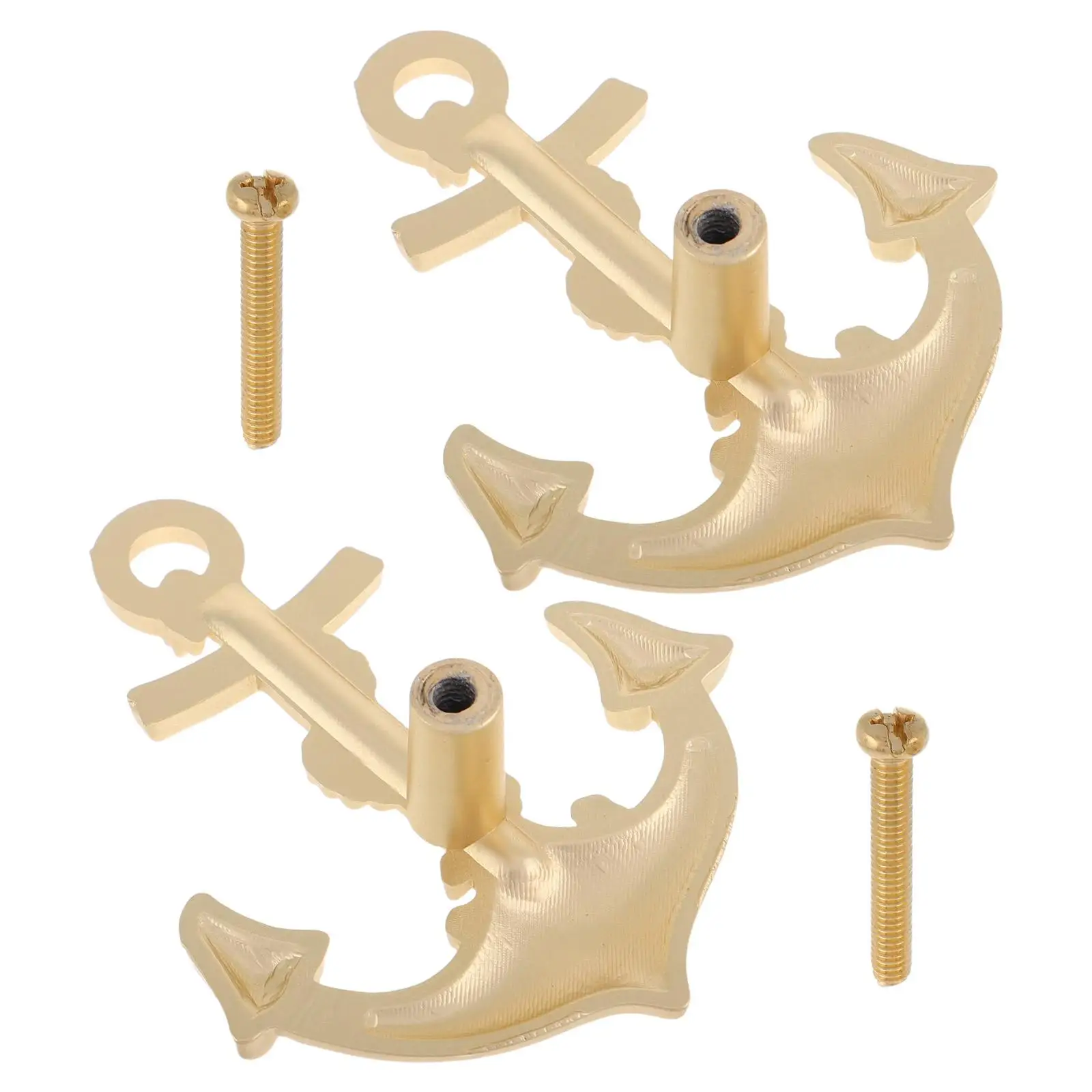 

2Pcs Cabinet Handle Vintage Decor Zinc Alloy Dresser Drawers Farmhouse Knobs Retro Wardrobe Anchor Decorative Hardware