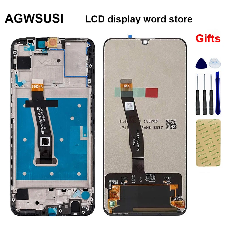 

For Huawei P Smart 2019 POT-LX1 L21 LX3 LCD Display Screen Touch Screen Digitizer Assembly Frame P Smart 2019 LCD Replacement