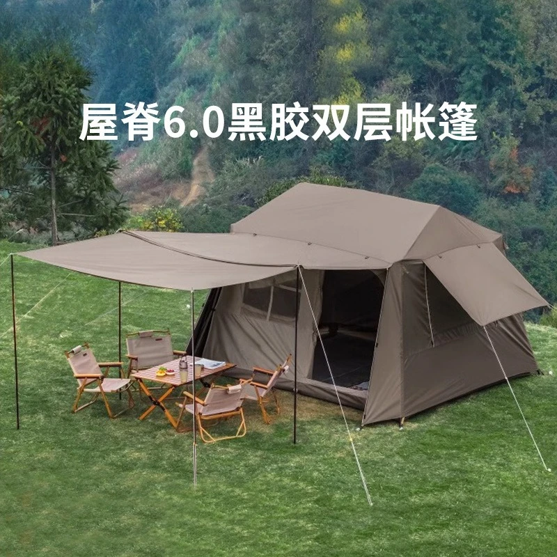 Tent outdoor fully automatic thickened vinyl sunscreen rain protection quick open camping house