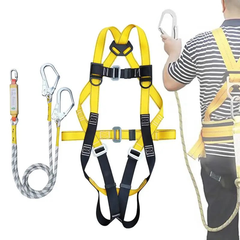 Aerial Work Safety Belt Full Body Five Point Harness Safety Rope for Outdoor Climbing Training Construction Protection Equipment