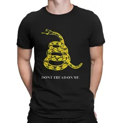 Yellow Snake Gadsden Flag Don't Tread On Me Unique 100% Cotton Tees Short Sleeve Javier Milei T Shirt Round Neck Clothing Summer