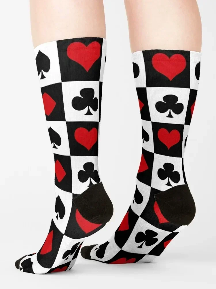 Playing card Socks kawaii happy moving stockings short Socks For Man Women's