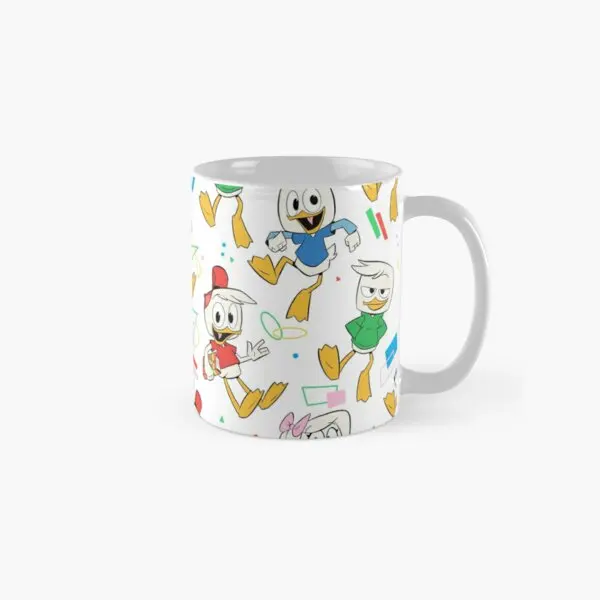 80S Ducks Classic  Mug Printed Tea Drinkware Picture Cup Image Coffee Handle Round Design Simple Photo Gifts