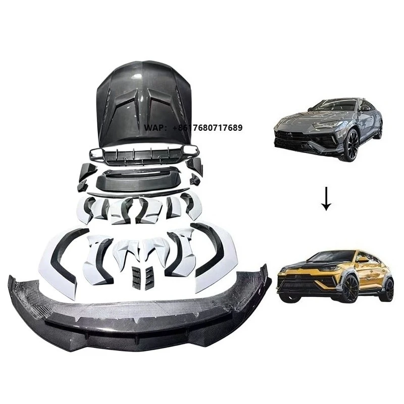 Dry Carbon Fiber Body Kit for  Urus S 2023-2026 Upgrade 1016 Style Front Lip Rear Diffuser Hood Fender Flare Bodykit