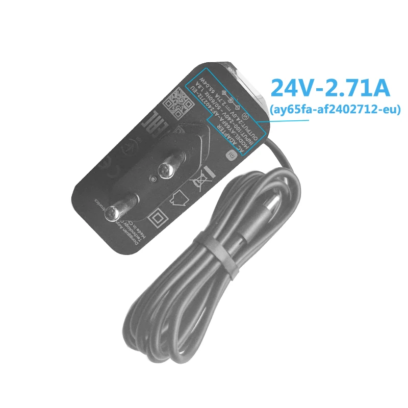 Replacement Power Supply Adapter for Xiaomi Curved Gaming Monitor G34WQi Mini Led Gaming Monitor G Pro 27i Power Cable 24V 2.71A