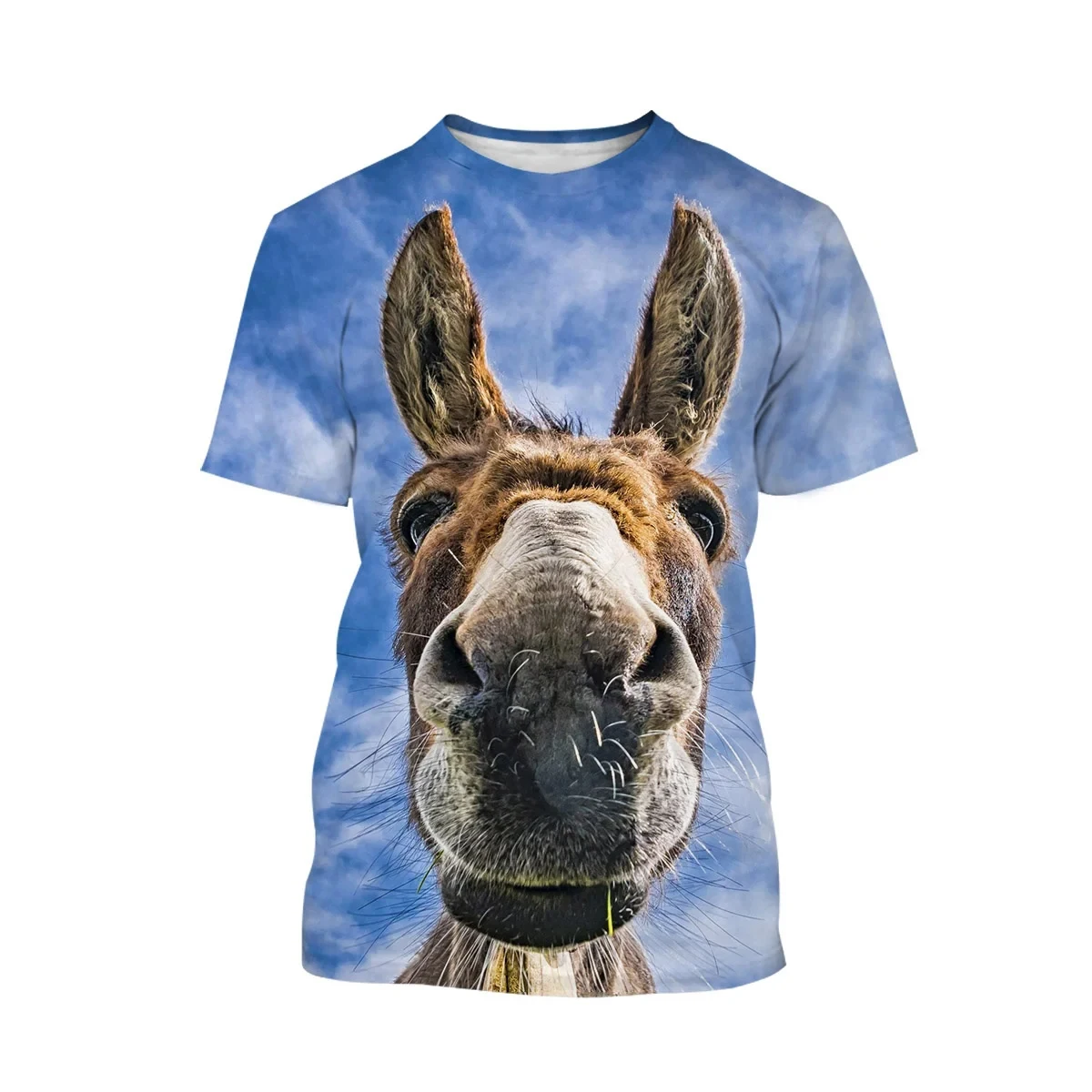 Funny Donkey T-Shirts Animal 3D Print Men Woman Streetwear Casual Short Sleeve T Shirts Oversized Harajuku Kid Top Tees Clothing