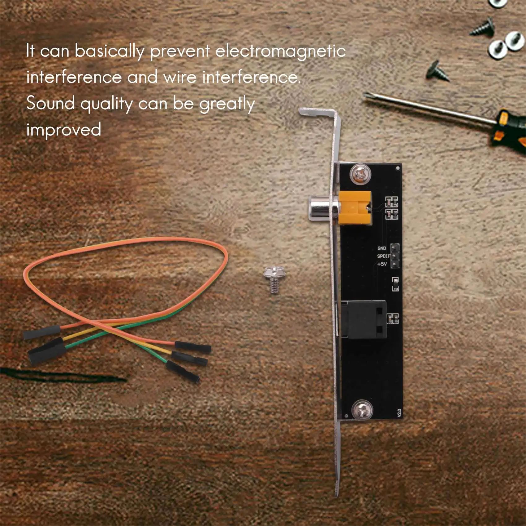 SPDIF ottico e RCA Out Plate staffa per cavo uscita Audio digitale per scheda madre ASUS Gigabyte MSI