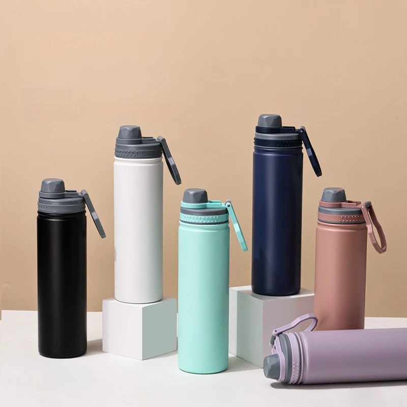 

Вакуумная чашка для мужчин и женщин, студенческий минималистичный портативный портативный стакан для воды из нержавеющей стали, портативный спортивный чайник большой емкости