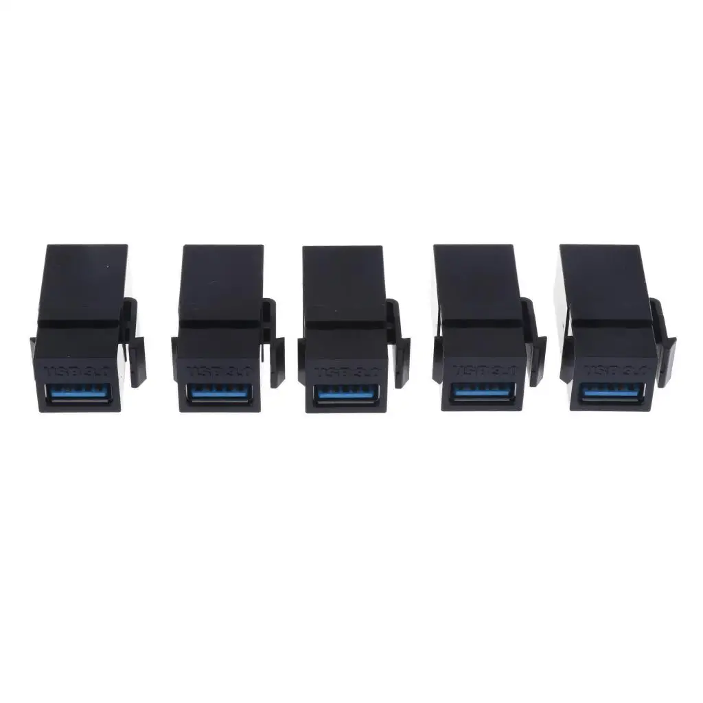 USB 3.0 Keystone Female Coupler Adapter Plastic Jack Insert for Patch Panel Networking Setup