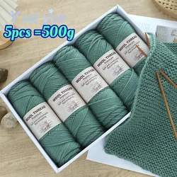 500g New Australian Imported Wool Yarn, Medium Thick Scarf Sweater Yarn, Breathable and Non Pilling High-quality DIY Coarse Yarn