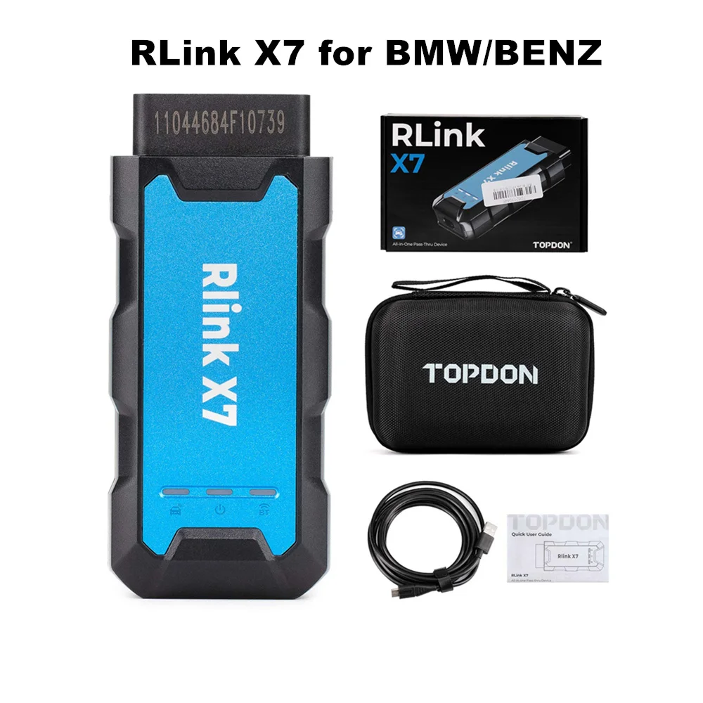 2024 TOPDON RLink X7 for BMW/BENZ Vehicles from 2002 to 2024 Offline Coding/Programming CAN FD Diagnostic Protocol