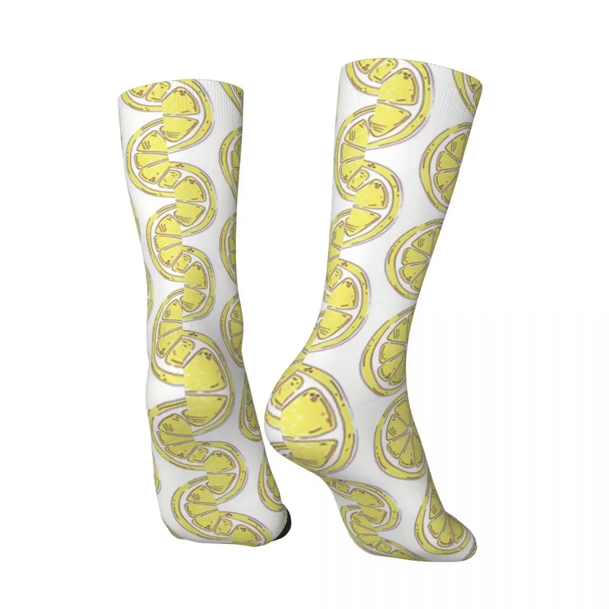 Hip Hop Retro Lemon Fruit Crazy Men's Socks Unisex Fruit Party Street Style Seamless Printed Funny Novelty Happy Crew Sock Boys