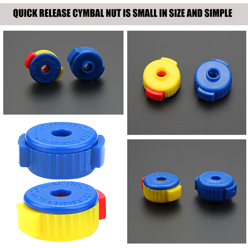 

Quick Release Cymbal Nuts Drum Accessories Professional Fixing Nuts for Drummers